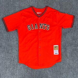 2010 Tim Lincecum SF Giants Mitchell & Ness Authentic Coolbase Orange Jersey#55